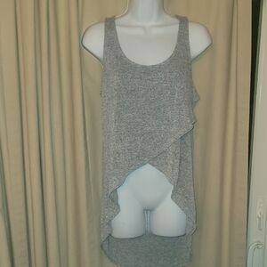 Express One Eleven Grey Knit Tank Top
